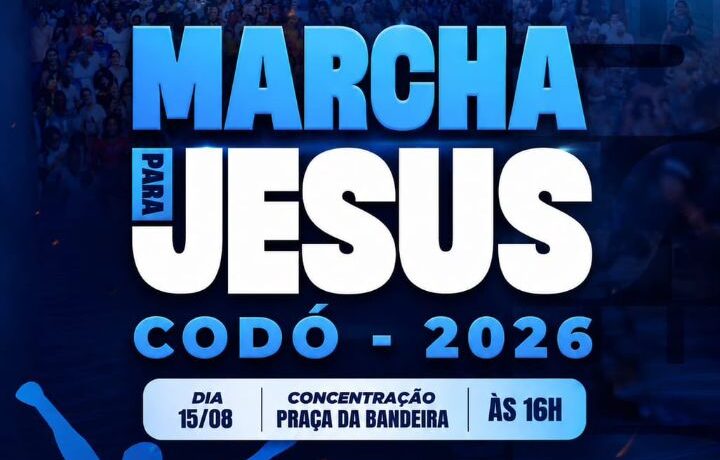 Marcha para Jesus 2026 reúne ministérios de louvor locais e o cantor Robertinho do Pará neste sábado em Codó
